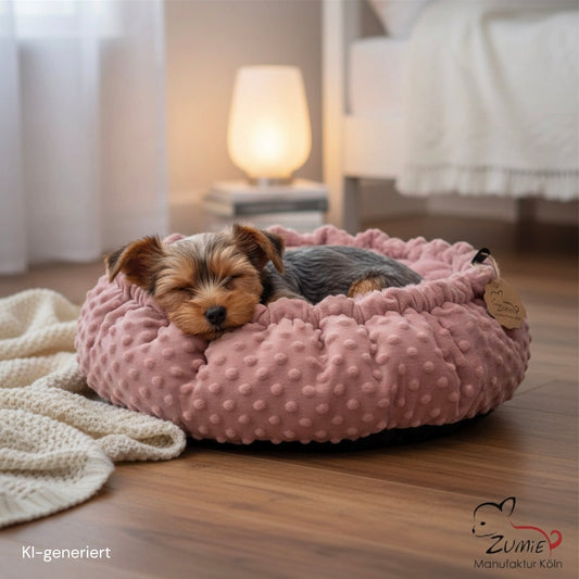 Pompeux Thermobett /Buddelbett für Hunde & Katzen Gr.M, Farbe Dusty Rosa