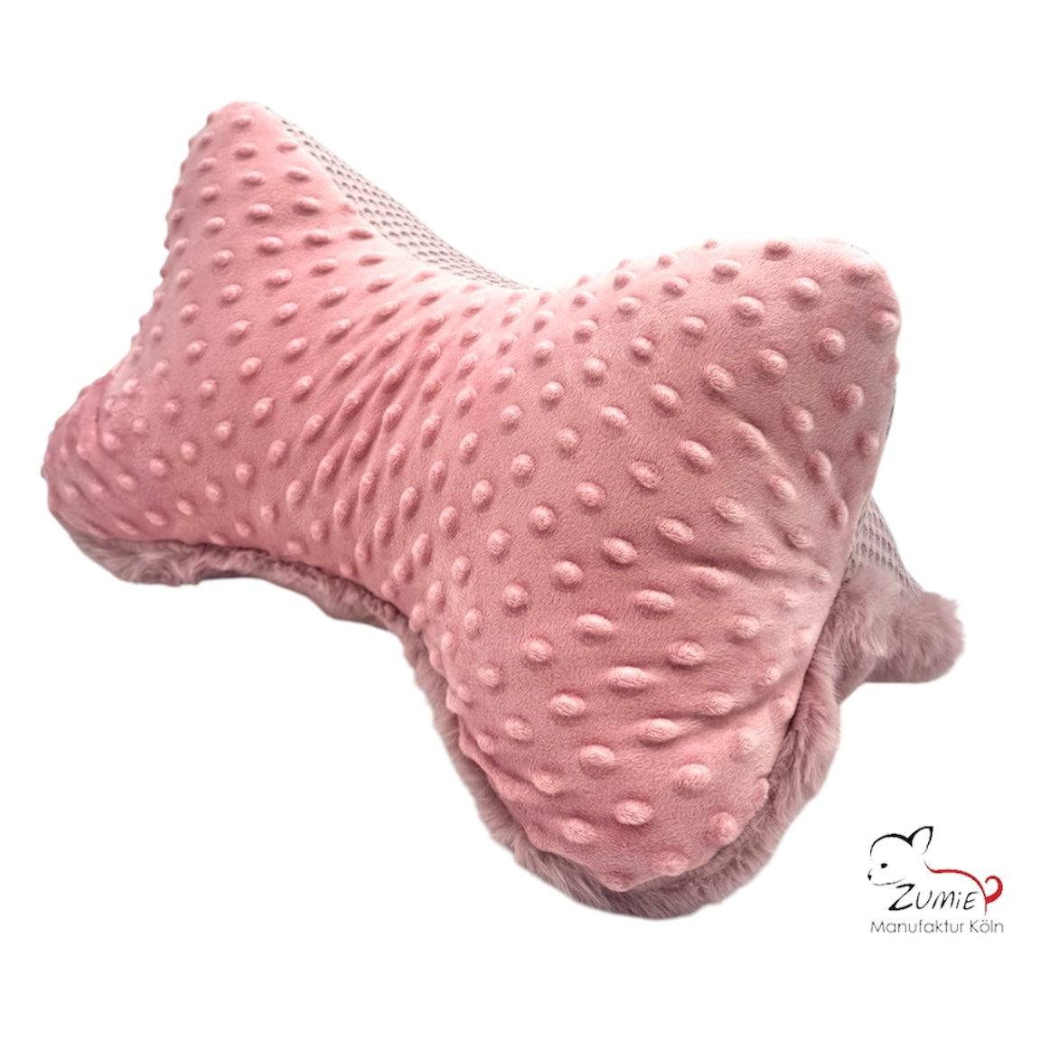 ZUMiE Leseknochen Kollektion Pompeux, Bestickung "Lieblingsmensch", Farbe Dusty Rosa