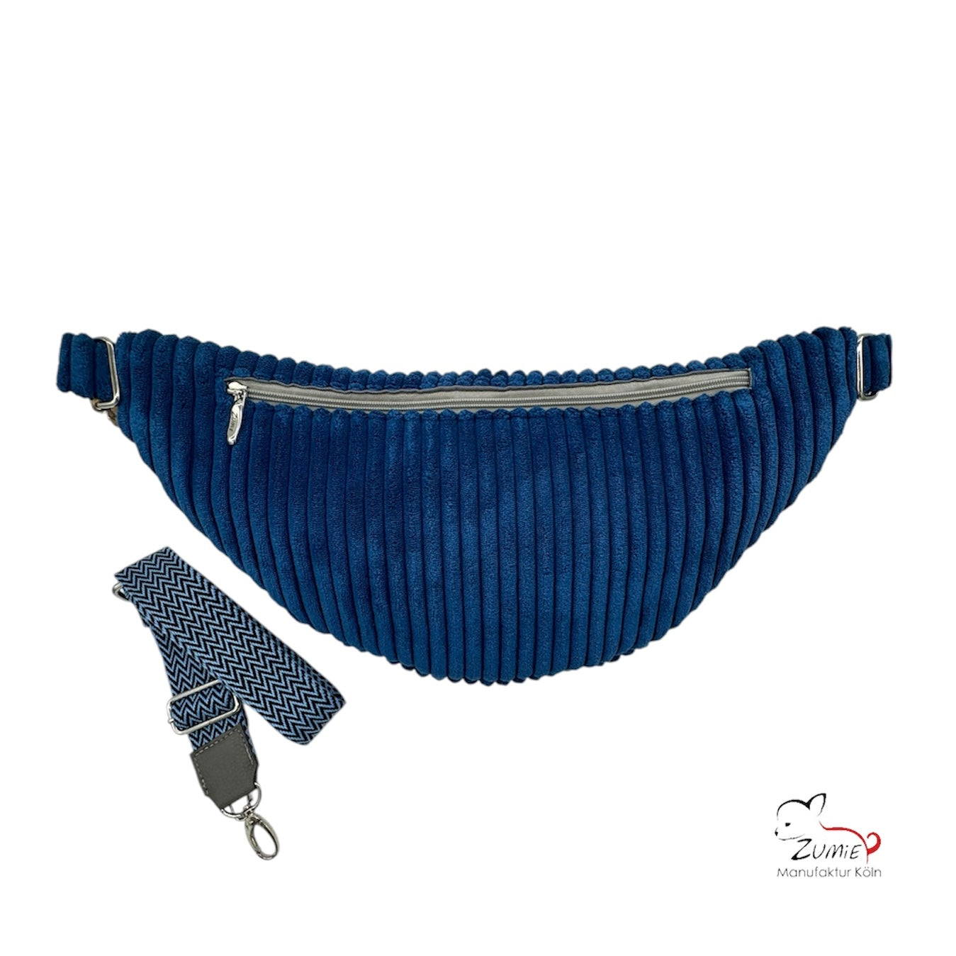 ZUMiE Crossbody Bag Gr.XL / Gassitasche, Farbe Blau
