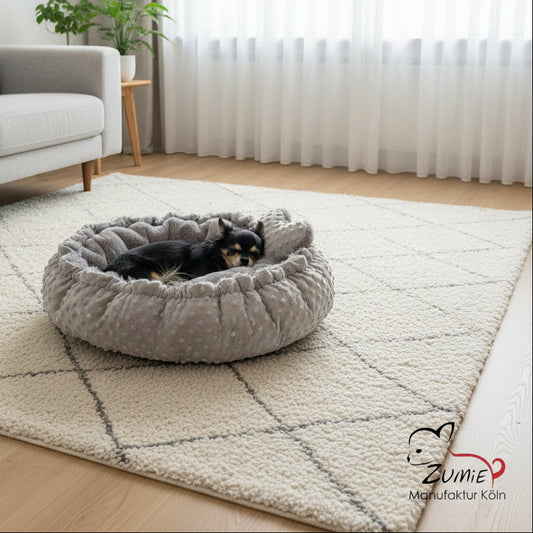Pompeux Thermobett /Buddelbett für Hunde & Katzen Gr.M, Farbe Grau
