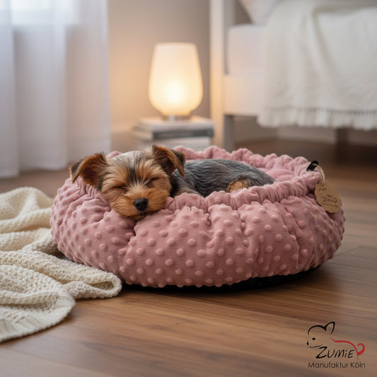 Pompeux Thermobett /Buddelbett für Hunde & Katzen Gr.M, Farbe Dusty Rosa