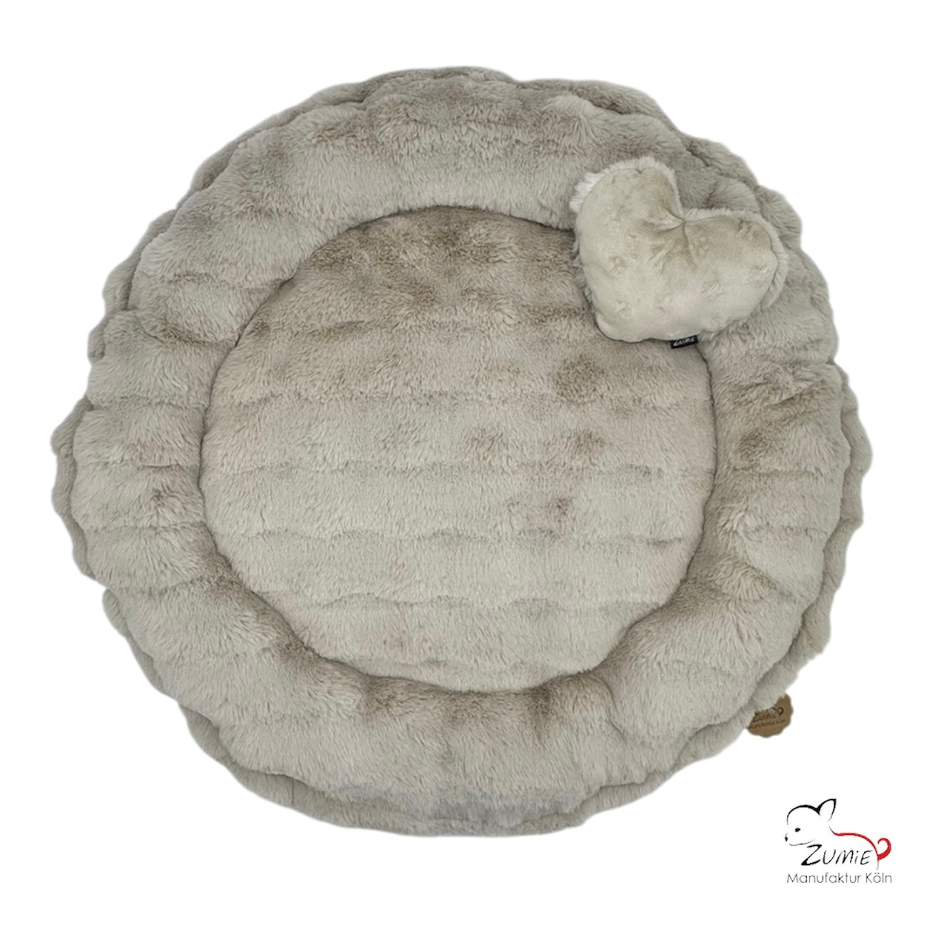 Pompeux Hunde Bodenkissen Rund, Gr.M ca.75cm, Farbe Beige