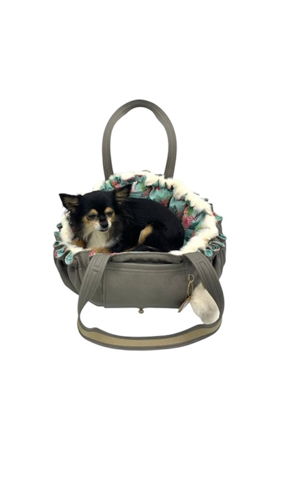 Hundetasche 3in1, Körbchen, Bodendecke & Tasche- kleine Hunde bis ca.3,5kg