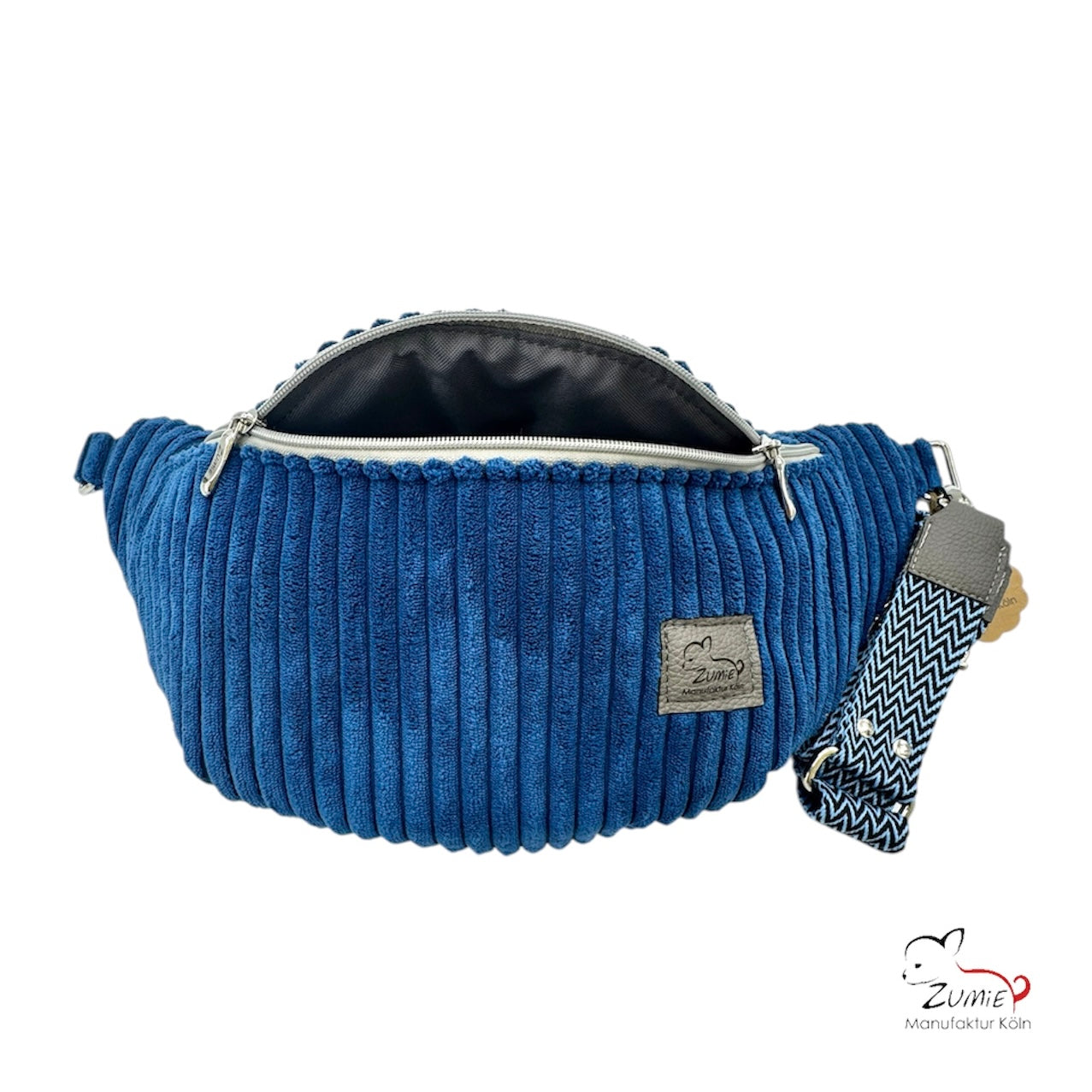 ZUMiE Crossbody Bag Gr.XL / Gassitasche, Farbe Blau
