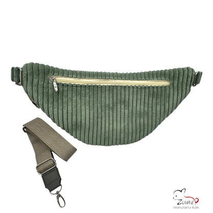 ZUMiE Crossbody Bag Gr.XL / Gassitasche, Farbe Salbei
