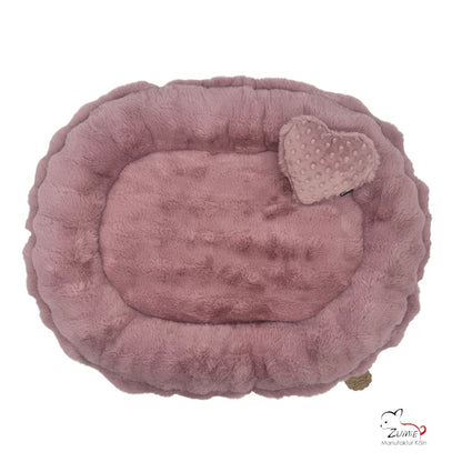 Pompeux Hunde Bodenkissen Oval, Gr. M ca.80cm x 65cm, Farbe Rosa