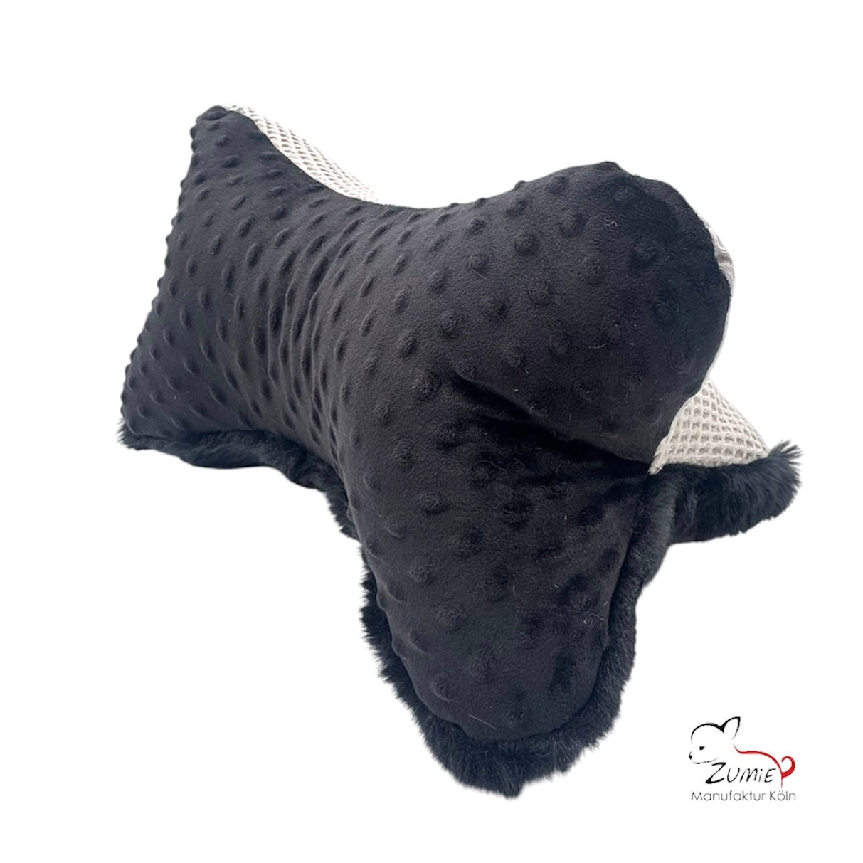 ZUMiE Leseknochen Kollektion Pompeux, Bestickung "Chillout Zone", Farbe Schwarz