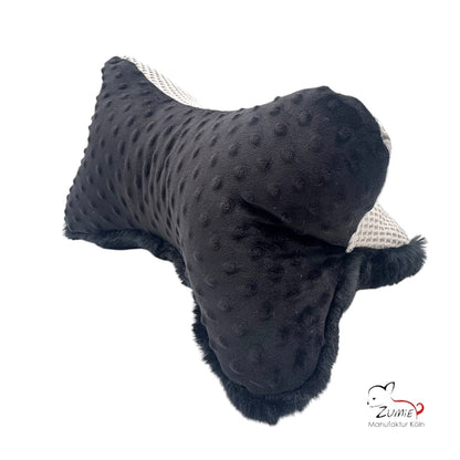 ZUMiE Leseknochen Kollektion Pompeux, Bestickung "Chillout Zone", Farbe Schwarz