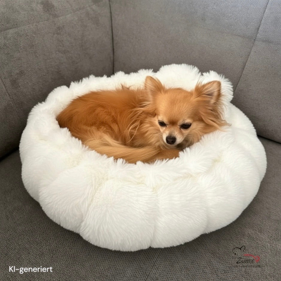 Pompeux Hunde Thermobett /Buddelbett Gr.S  z.B. Chihuahua, Farbe Sahne