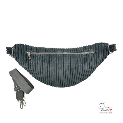 ZUMiE Crossbody Bag Gr.XL / Gassitasche, Farbe  Dunkelgrau