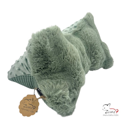 ZUMiE Leseknochen Kollektion Pompeux, Bestickung "Lieblingsmensch", Farbe Dusty Salbei