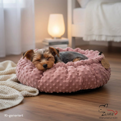 Pompeux Thermobett /Buddelbett für Hunde & Katzen Gr.M, Farbe Dusty Rosa