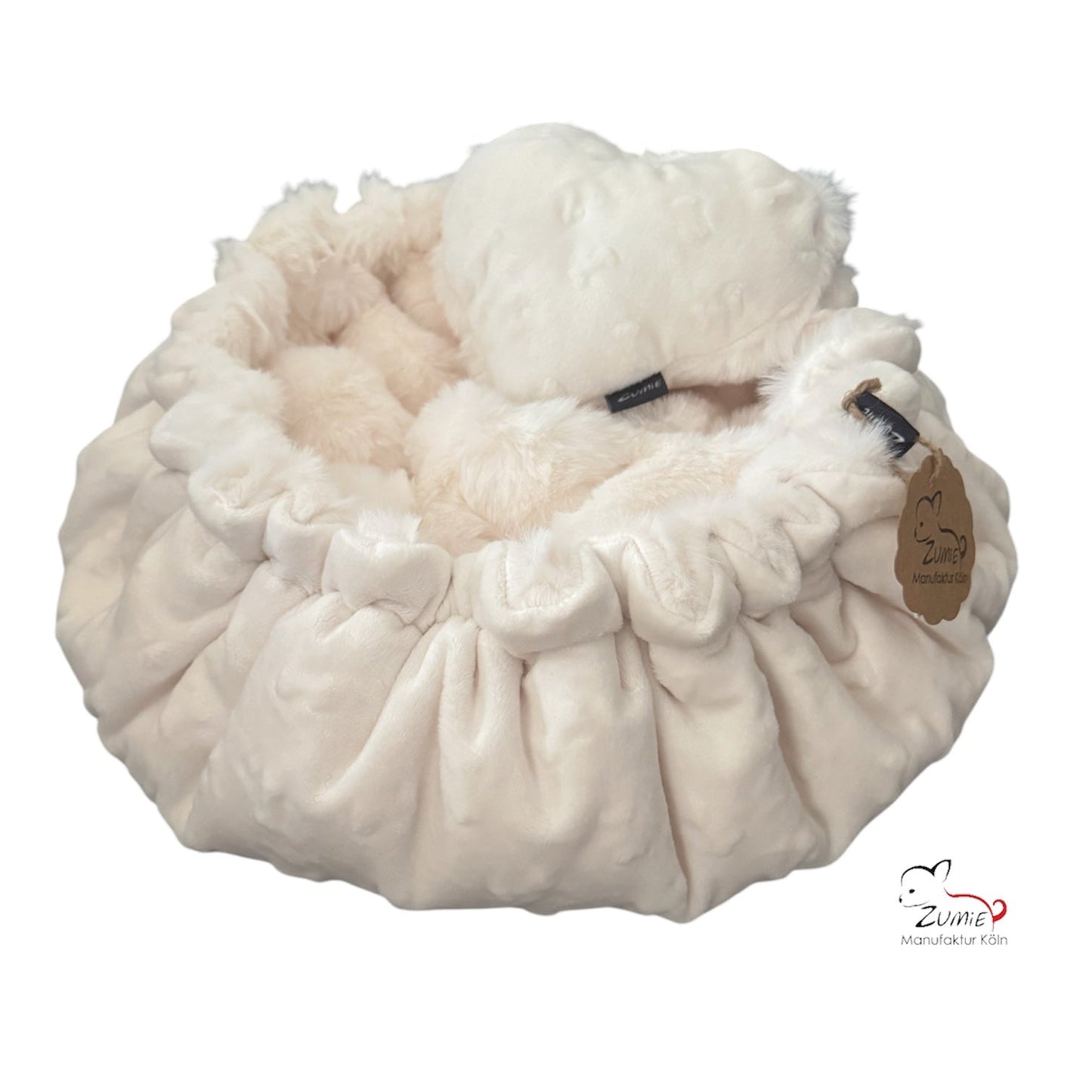 Pompeux Hunde Thermobett /Buddelbett Gr.S  z.B. Chihuahua, Farbe Sahne