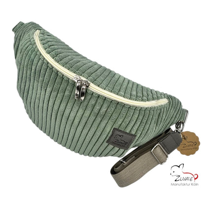 ZUMiE Crossbody Bag Gr.XL / Gassitasche, Farbe Salbei