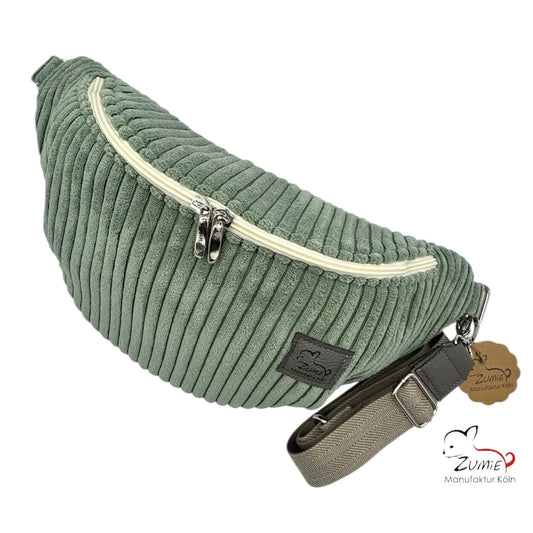 ZUMiE Crossbody Bag Gr.XL / Gassitasche, Farbe Salbei
