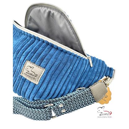 ZUMiE Crossbody Bag Gr.XL / Gassitasche, Farbe Blau