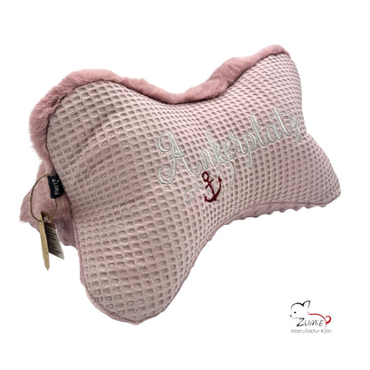 ZUMiE Leseknochen Kollektion Pompeux, Bestickung "Ankerplatz", Farbe Dusty Rosa