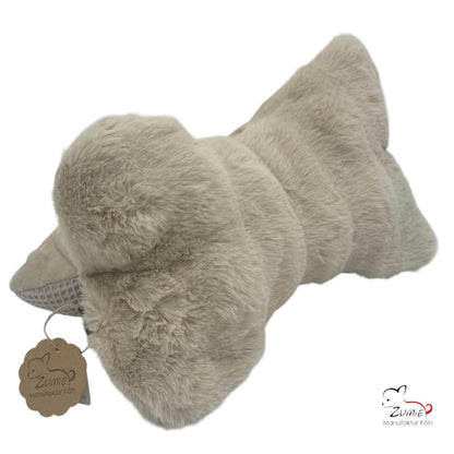 ZUMiE Leseknochen Kollektion Pompeux, Bestickung "Pfotenliebe", Farbe Beige