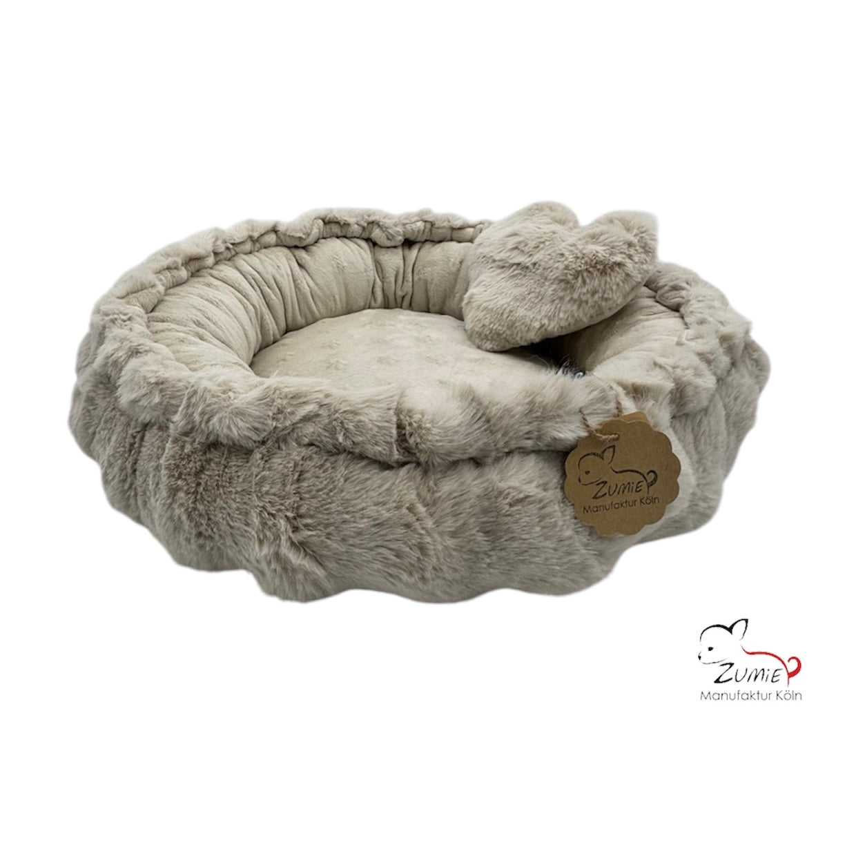 Pompeux Rundbett Gr.S, kleine Hunde-/ Welpen, Farbe Beige