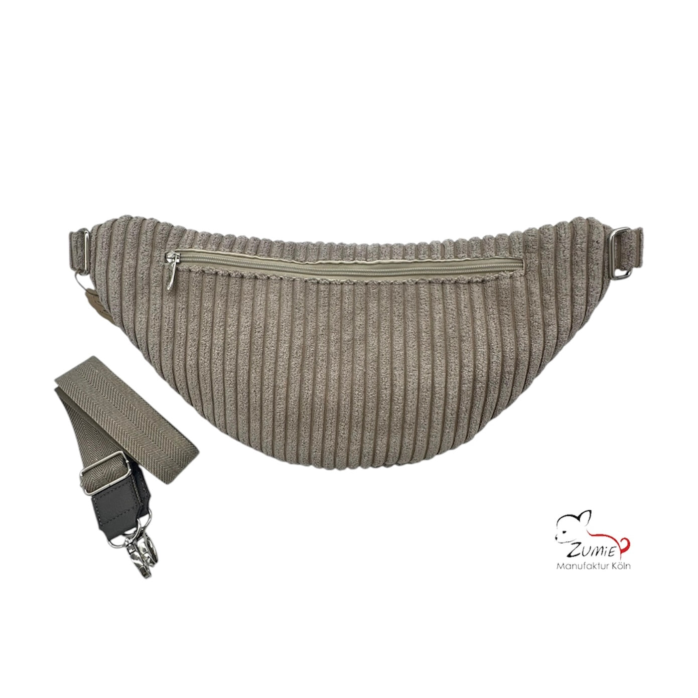ZUMiE Crossbody Bag Gr.XL / Gassitasche, Farbe Beige