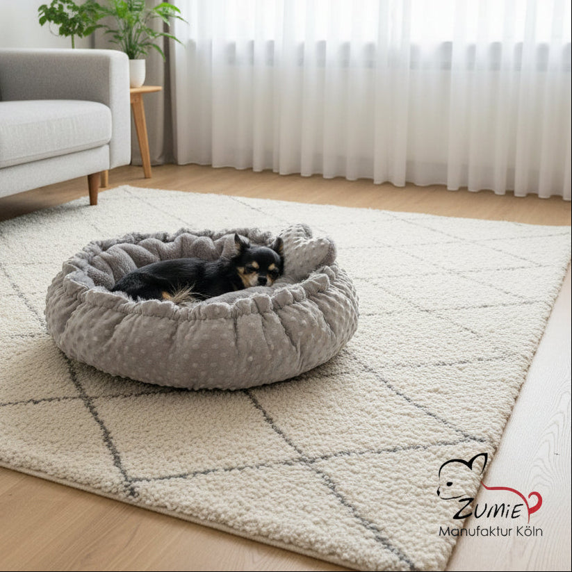 Pompeux Thermobett /Buddelbett für Hunde & Katzen Gr.M, Farbe Grau