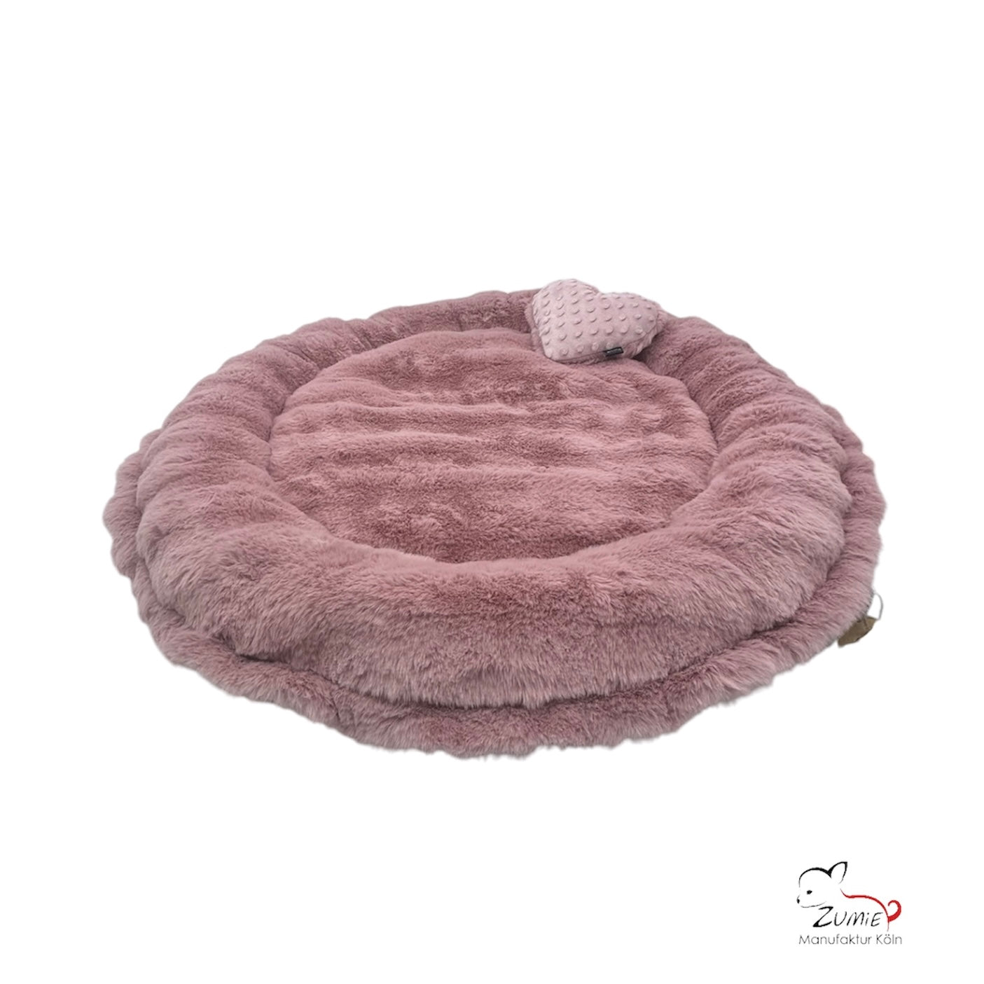 Pompeux Hunde Bodenkissen Rund, Gr.M ca.75cm, Farbe Dusty Rosa