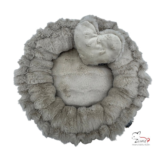 Pompeux Rundbett Gr.S, kleine Hunde-/ Welpen, Farbe Beige