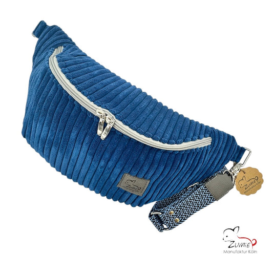 ZUMiE Crossbody Bag Gr.XL / Gassitasche, Farbe Blau