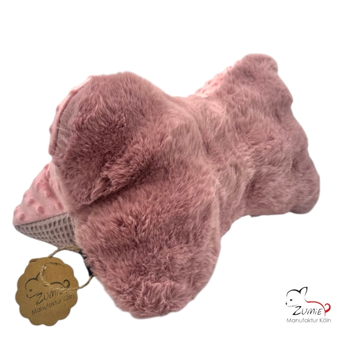 ZUMiE Leseknochen Kollektion Pompeux, Bestickung "Lieblingsmensch", Farbe Dusty Rosa