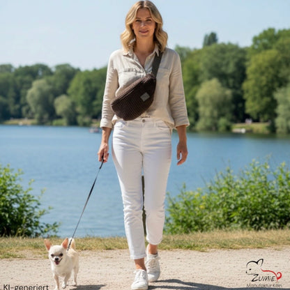ZUMiE Crossbody Bag Gr.XL / Gassitasche, Farbe Braun