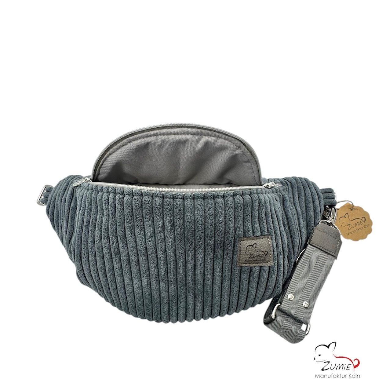 ZUMiE Crossbody Bag Gr.XL / Gassitasche, Farbe  Dunkelgrau
