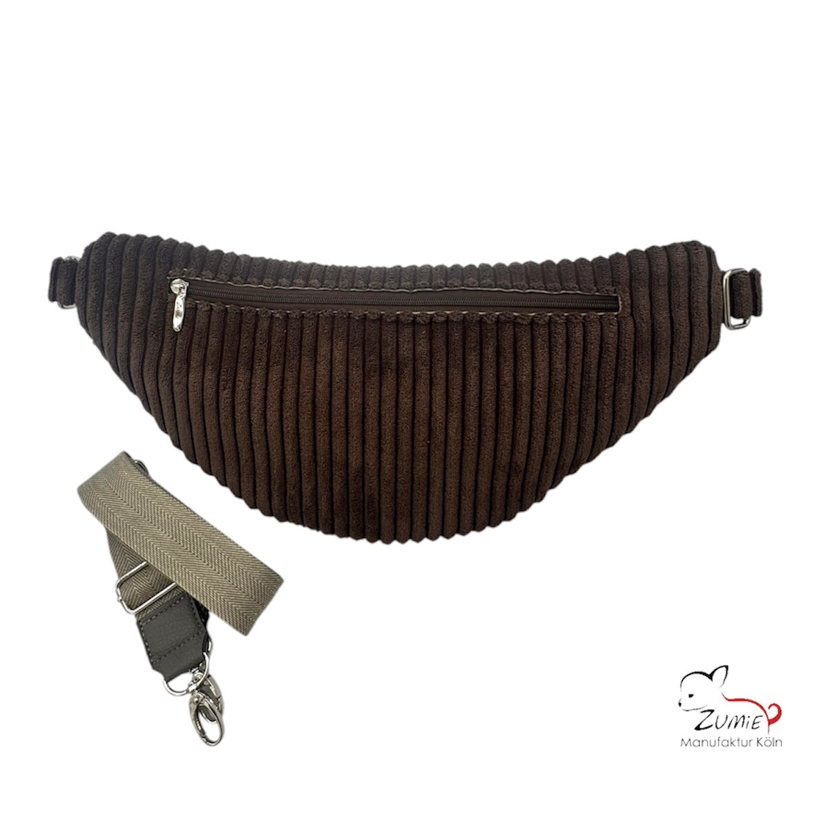 ZUMiE Crossbody Bag Gr.XL / Gassitasche, Farbe Braun