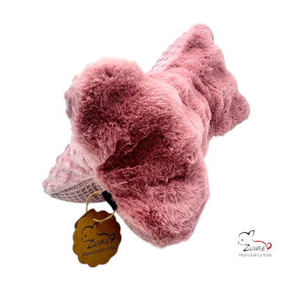 ZUMiE Leseknochen Kollektion Pompeux, Bestickung "Chillout Zone" Lurex Garn Silber , Farbe Dusty Rosa