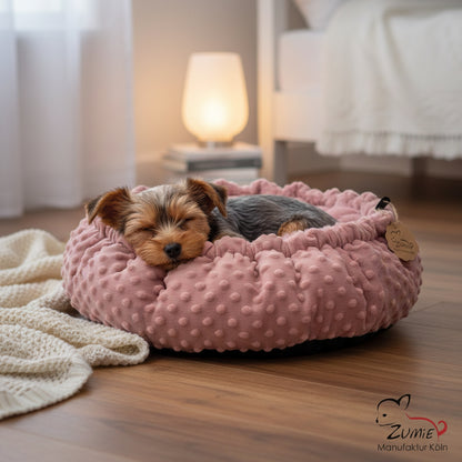 Pompeux Thermobett /Buddelbett für Hunde & Katzen Gr.M, Farbe Dusty Rosa