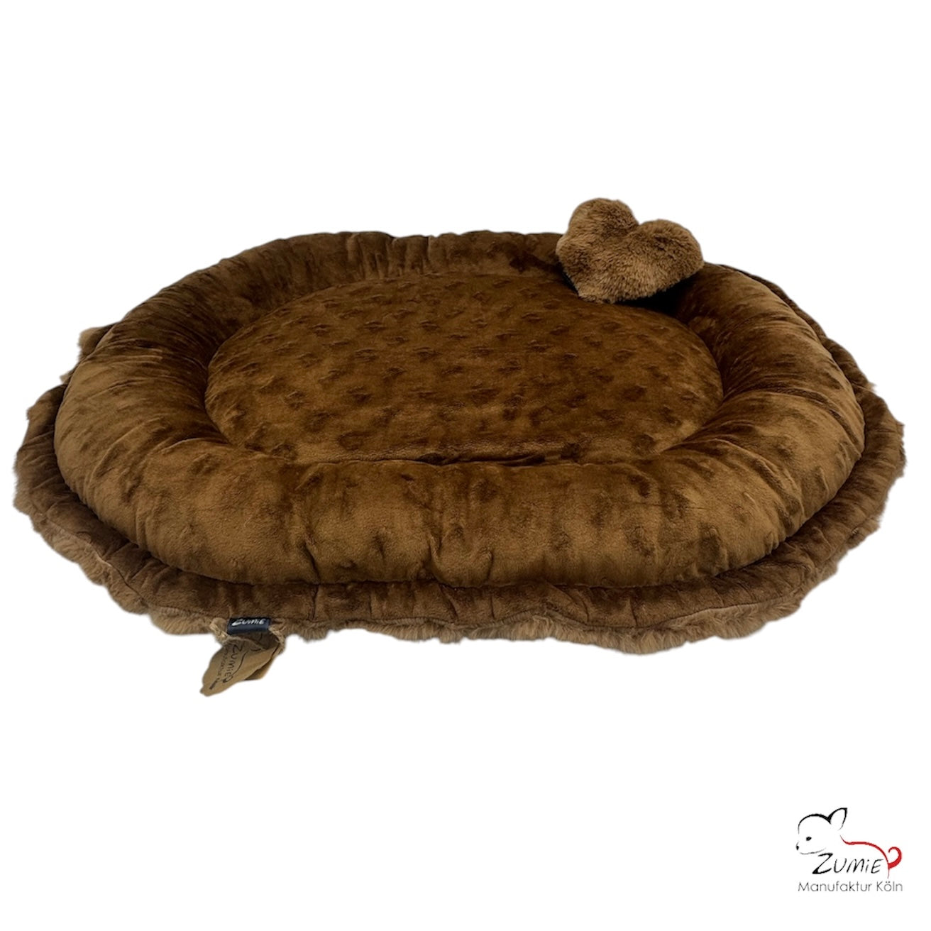 Pompeux Hunde Bodenkissen Oval, Gr. M ca.80cm x 65cm, Farbe Braun