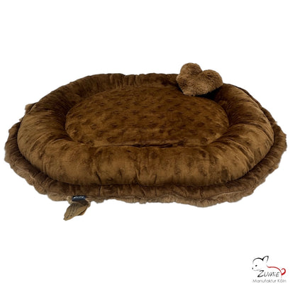 Pompeux Hunde Bodenkissen Oval, Gr. M ca.80cm x 65cm, Farbe Braun