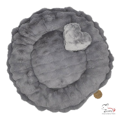 Pompeux Hunde Bodenkissen Rund, Gr. S ca. 60cm, Farbe Grau