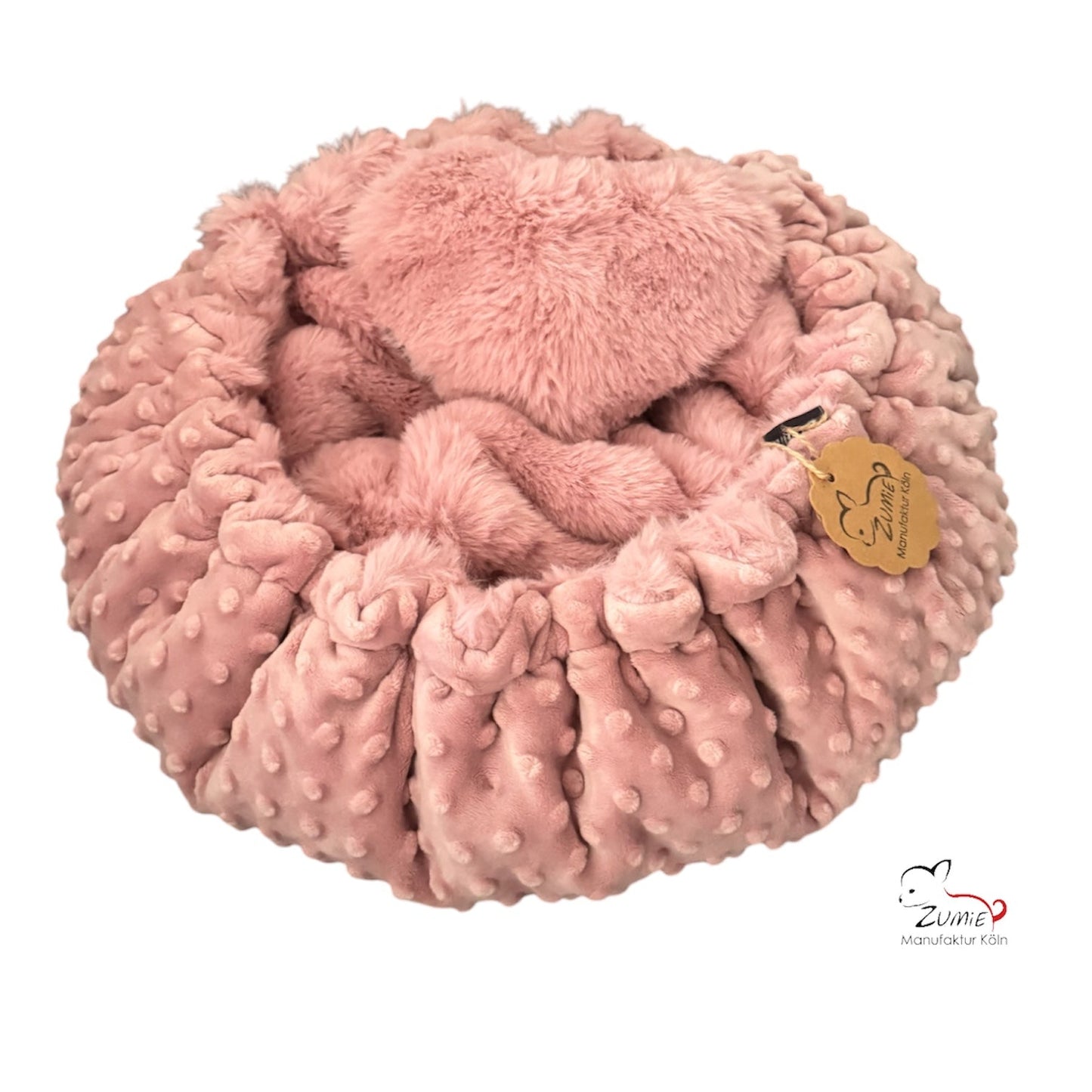 Pompeux Thermobett /Buddelbett für Hunde & Katzen Gr.M, Farbe Dusty Rosa