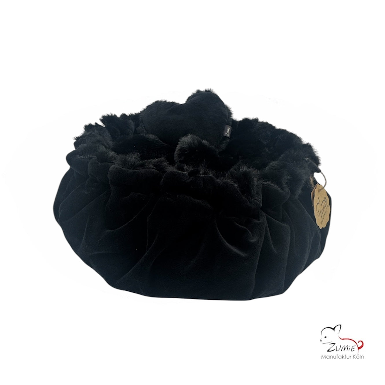 Pompeux Thermobett /Buddelbett für Hunde & Katzen, Gr.M, Farbe Schwarz