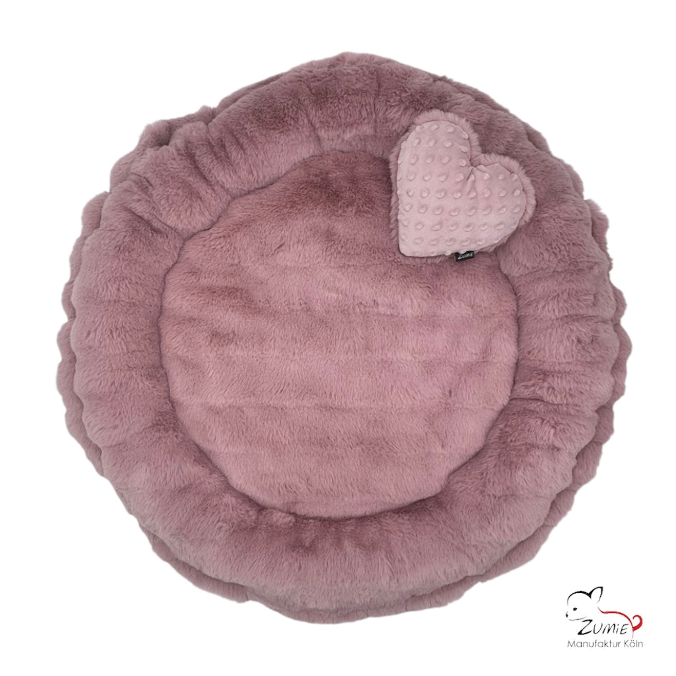 Pompeux Hunde Bodenkissen Rund, Gr.M ca.75cm, Farbe Dusty Rosa