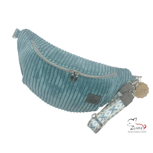ZUMiE Crossbody Bag Gr.XL / Gassitasche, Farbe Aqua