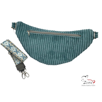 ZUMiE Crossbody Bag Gr.XL / Gassitasche, Farbe Aqua