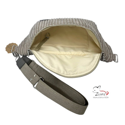ZUMiE Crossbody Bag Gr.XL / Gassitasche, Farbe Beige