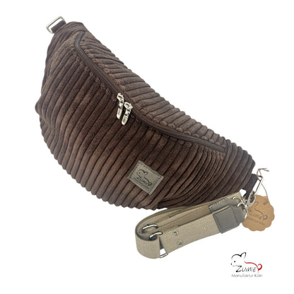 ZUMiE Crossbody Bag Gr.XL / Gassitasche, Farbe Braun