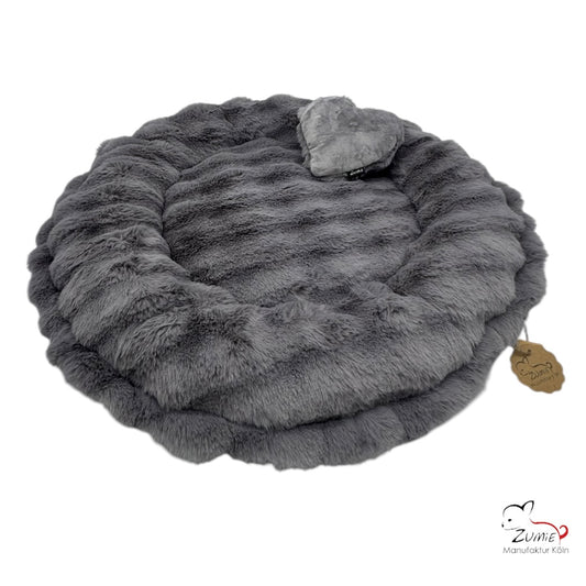 Pompeux Hunde Bodenkissen Rund, Gr. S ca. 60cm, Farbe Grau