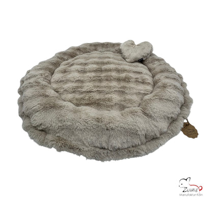 Pompeux Hunde Bodenkissen Rund, Gr.M ca.75cm, Farbe Beige