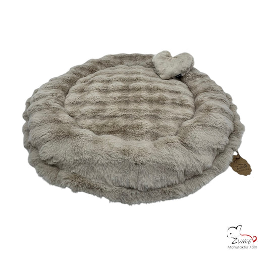 Pompeux Hunde Bodenkissen Rund, Gr.M ca.75cm, Farbe Beige