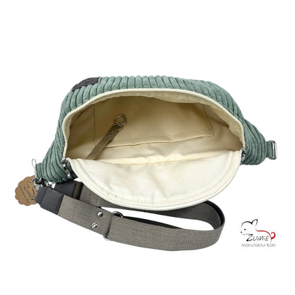 ZUMiE Crossbody Bag Gr.XL / Gassitasche, Farbe Salbei