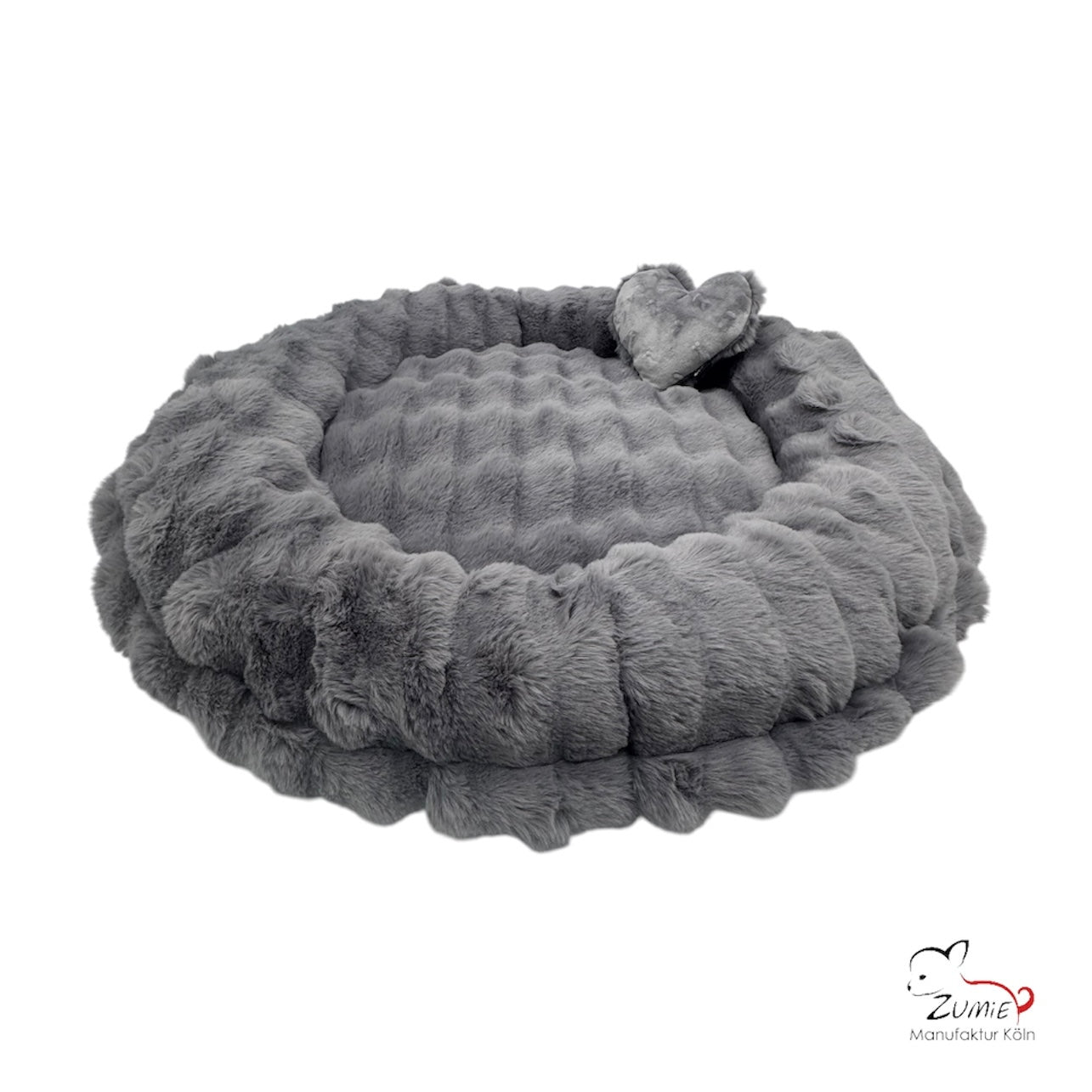 Pompeux Hunde Bodenkissen Rund, Gr.M ca.75cm, Farbe Grau