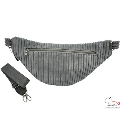 ZUMiE Crossbody Bag Gr.XL / Gassitasche, Farbe Hellgrau